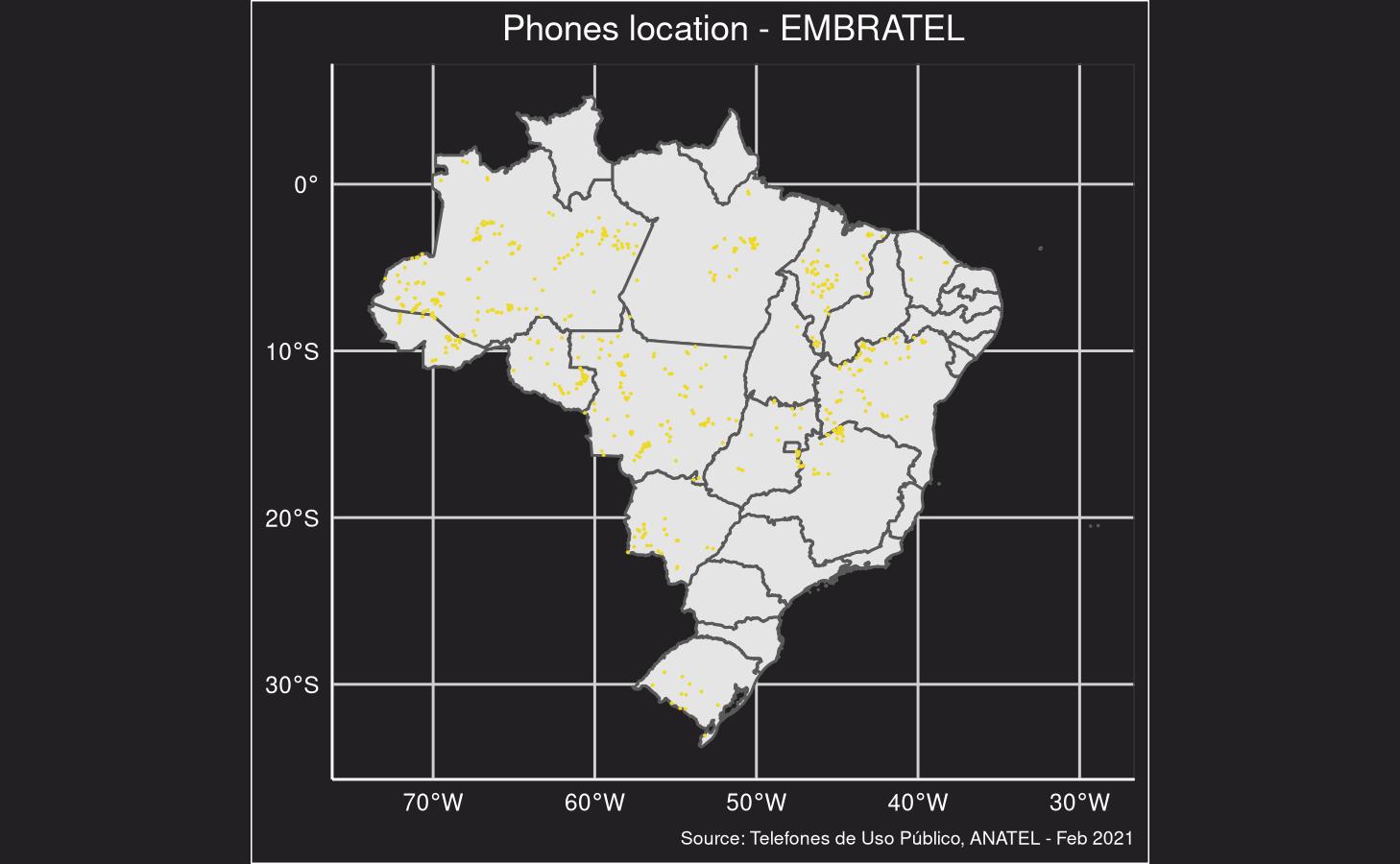 Phones map - EMBRATEL